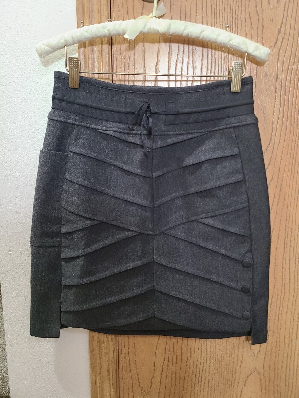 Krimson Klover Fay Gray Chevron Stretchy Pencil Skirt Ski